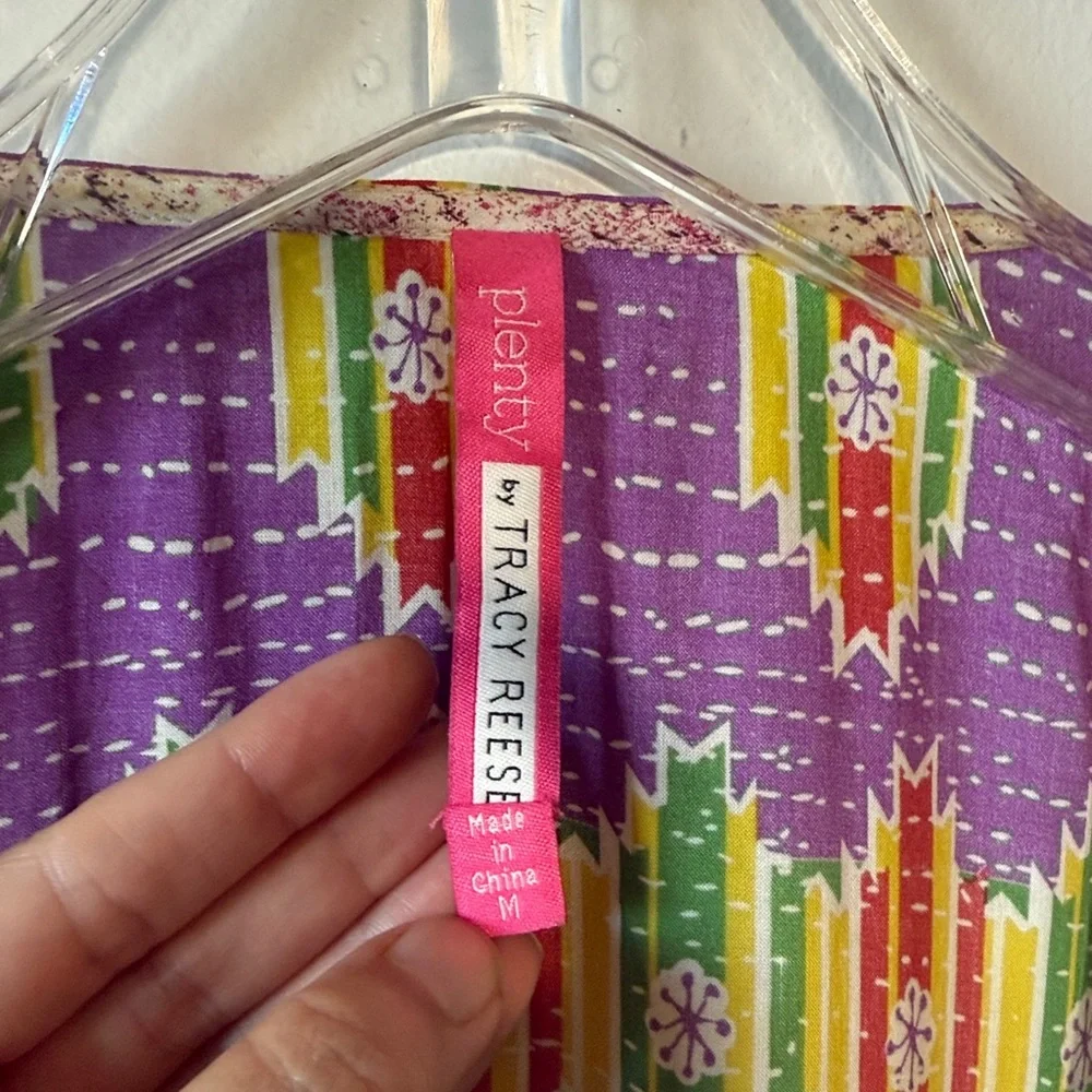 PLENTY BY TRACY REESE Anthropologie Kantha Patchwork Dress Size Medium - Picture 4 of 16